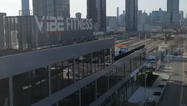 Vibe LIC gym from drone